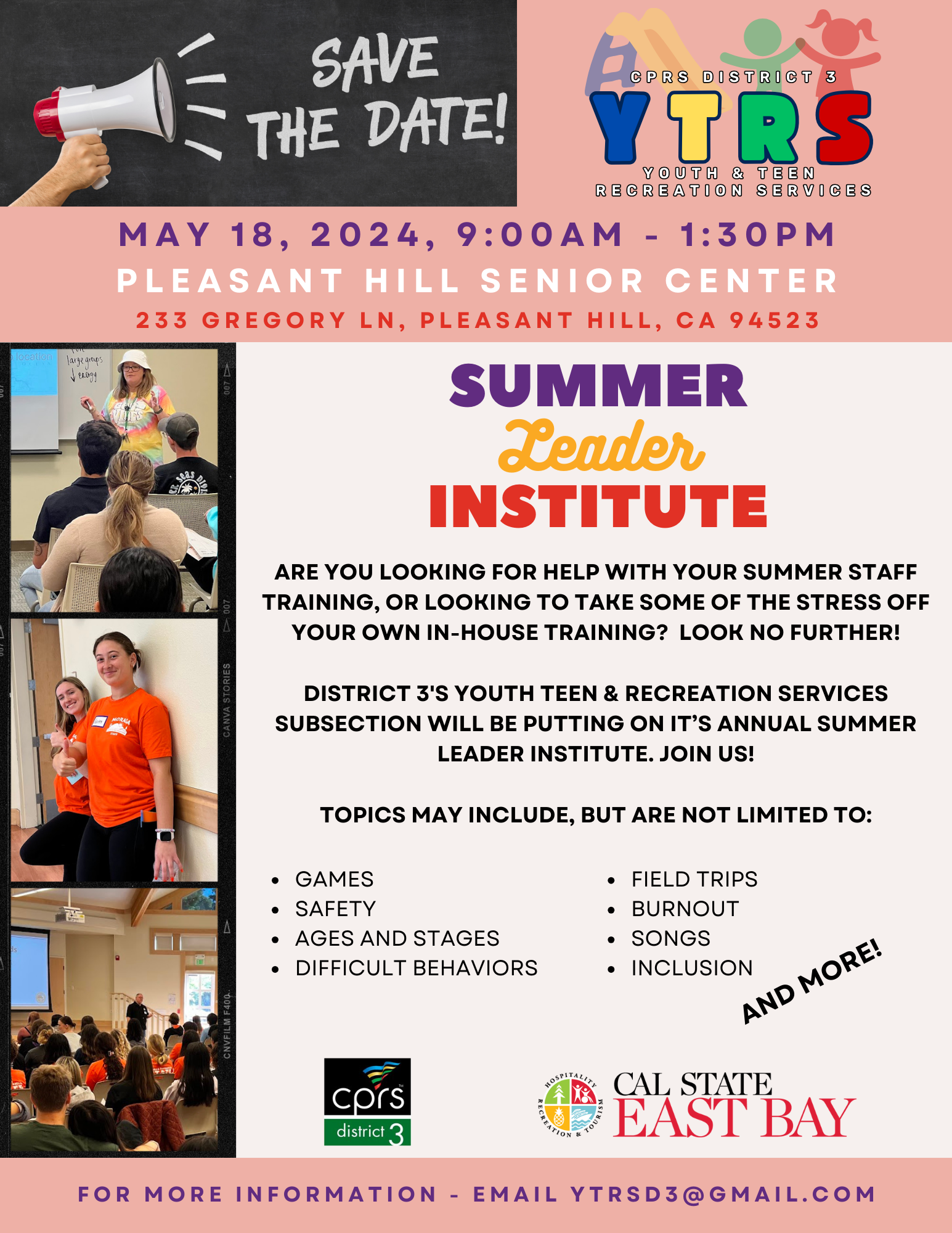 Summer Leader Institute 2024 - Flyer